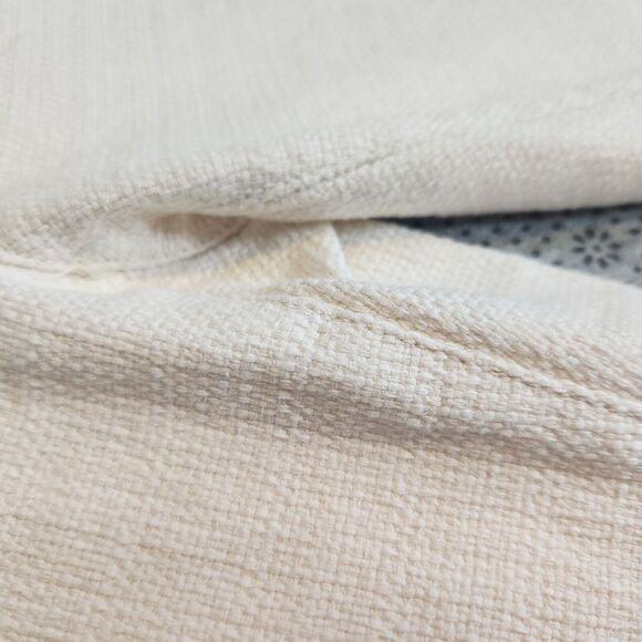 Daughters of the Liberation Anthropologie Cream Textured Ankle Pants Size 2 - Picture 6 of 16